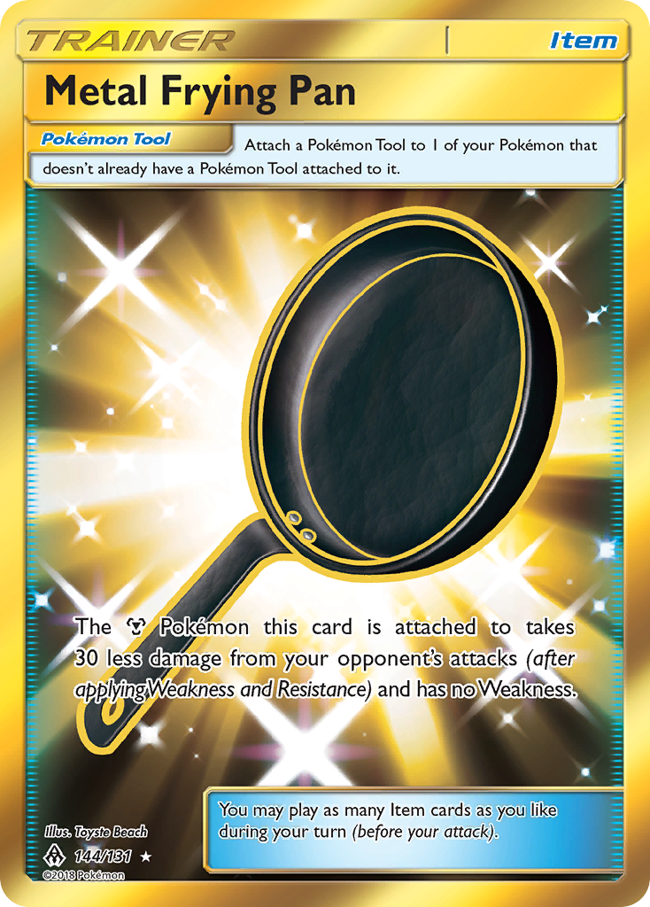 Metal Frying Pan (144/131) [Sun & Moon: Forbidden Light] | The Gaming-Verse