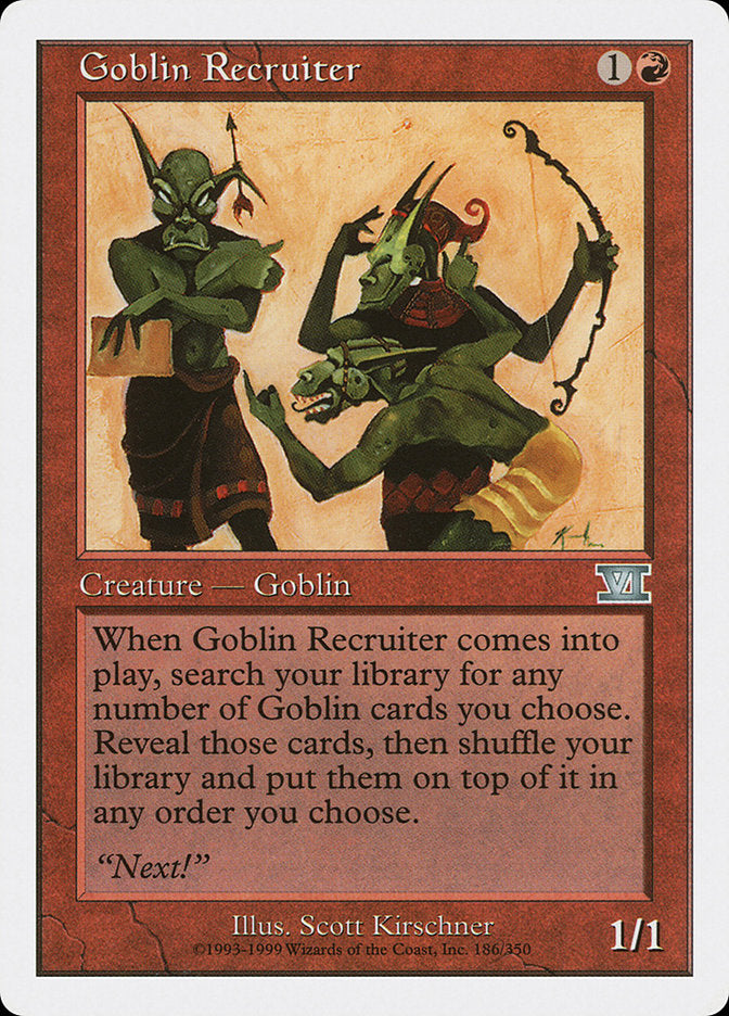 Goblin Recruiter [Classic Sixth Edition] | The Gaming-Verse