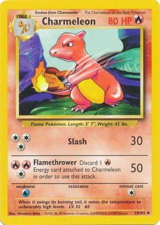 Charmeleon (24/102) [Base Set Unlimited] | The Gaming-Verse