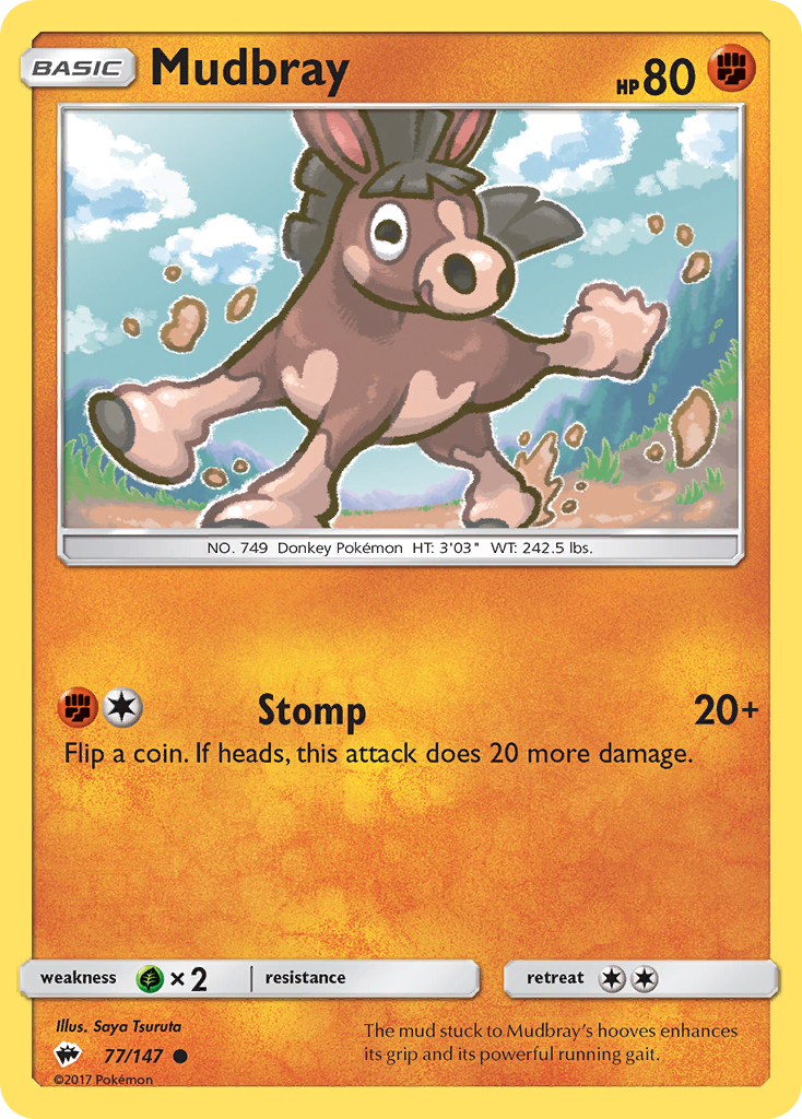 Mudbray (77/147) [Sun & Moon: Burning Shadows] | The Gaming-Verse