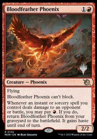 Bloodfeather Phoenix (Promo Pack) [March of the Machine Promos] | The Gaming-Verse