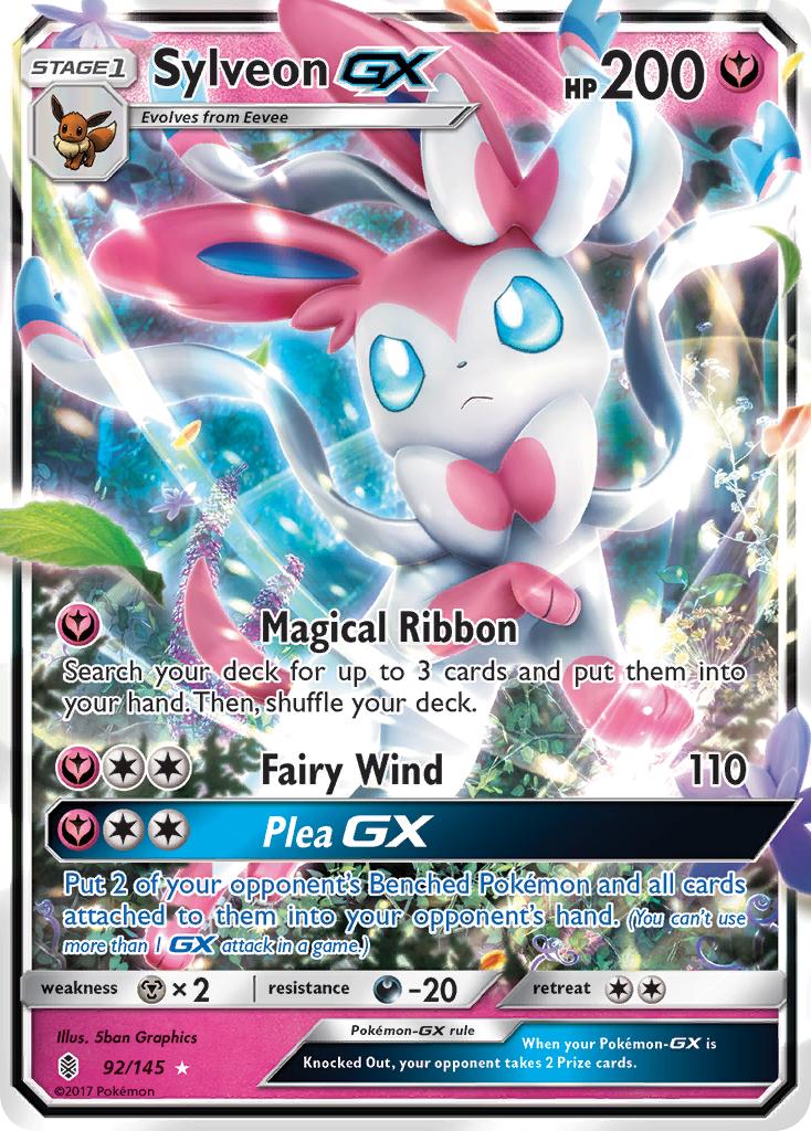 Sylveon GX (92/145) [Sun & Moon: Guardians Rising] | The Gaming-Verse