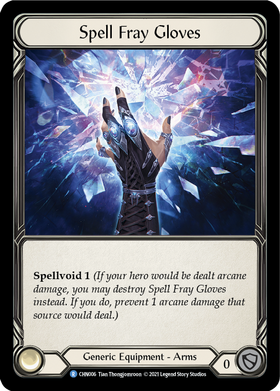 Spell Fray Gloves [CHN006] (Monarch Chane Blitz Deck) | The Gaming-Verse