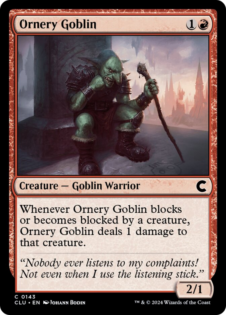 Ornery Goblin [Ravnica: Clue Edition] | The Gaming-Verse