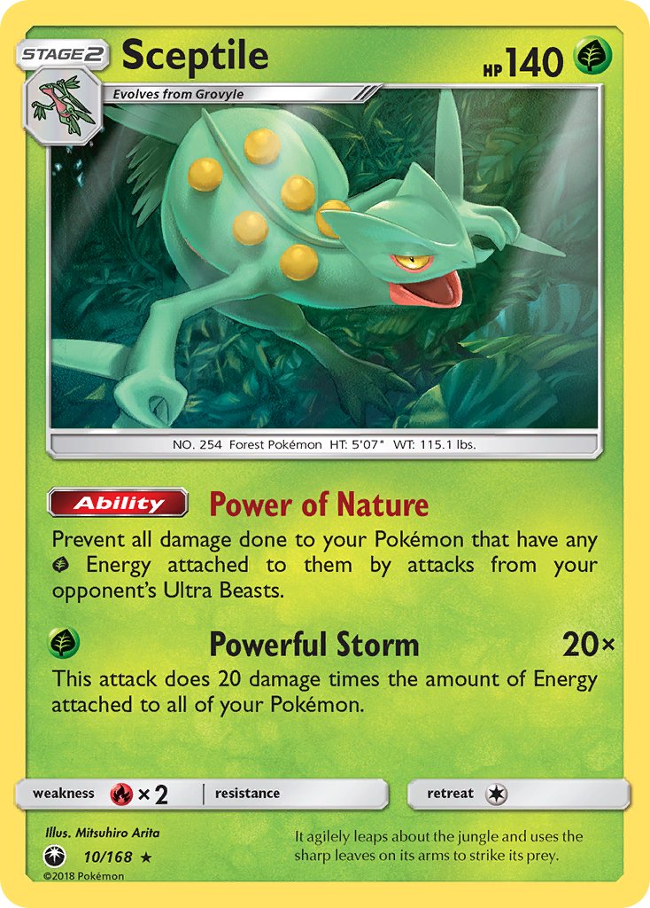 Sceptile (10/168) (Theme Deck Exclusive) [Sun & Moon: Celestial Storm] | The Gaming-Verse