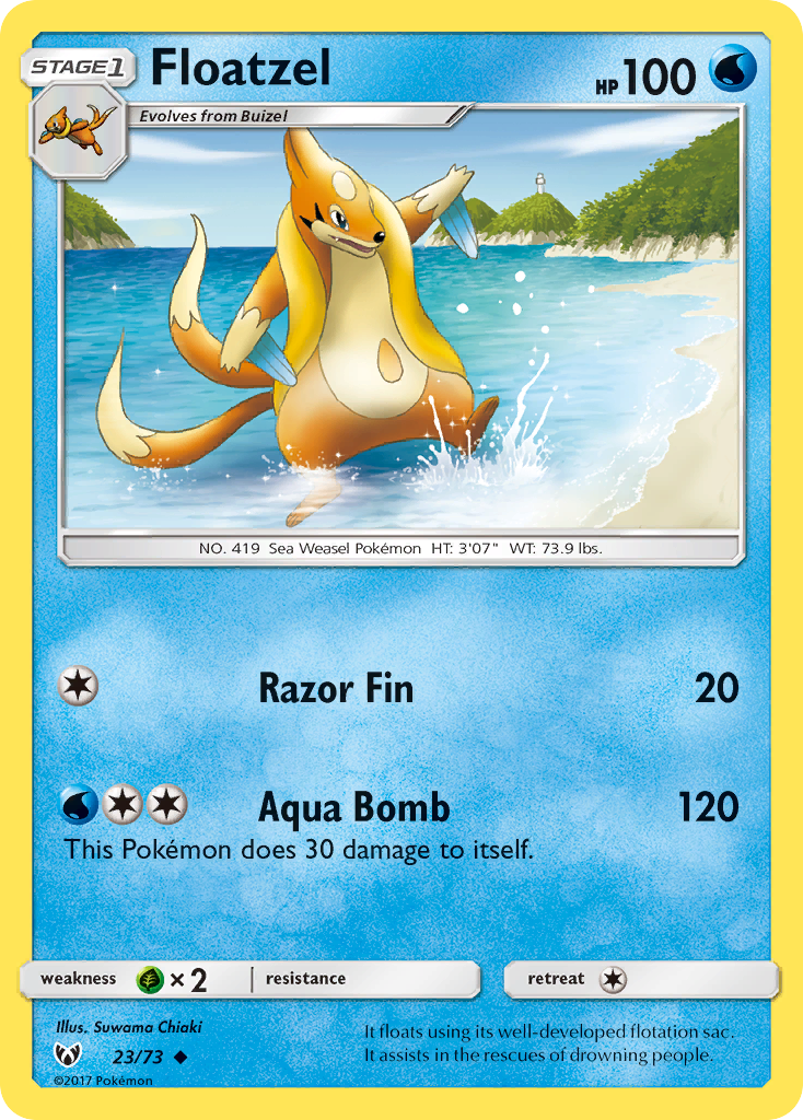 Floatzel (23/73) [Sun & Moon: Shining Legends] | The Gaming-Verse