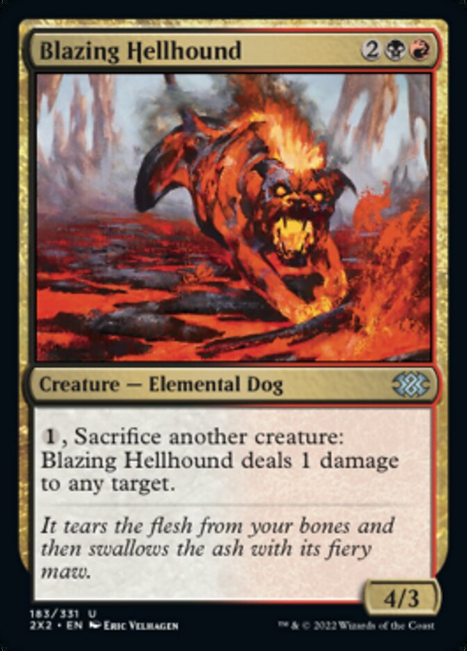Blazing Hellhound [Double Masters 2022] | The Gaming-Verse