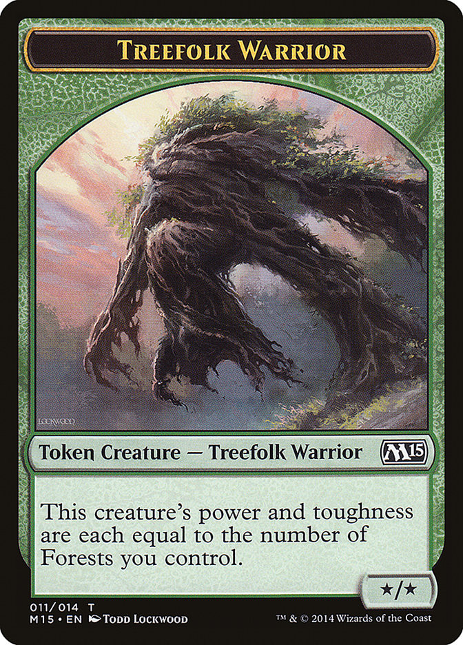 Treefolk Warrior [Magic 2015 Tokens] | The Gaming-Verse