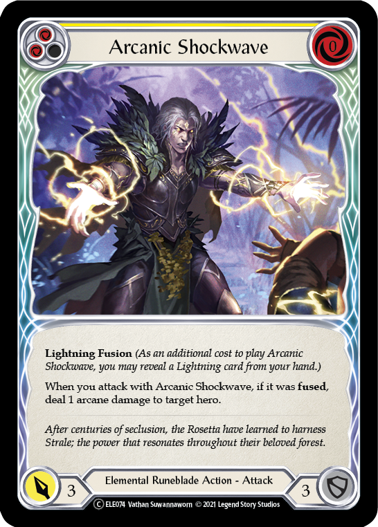 Arcanic Shockwave (Yellow) [U-ELE074] Unlimited Normal | The Gaming-Verse