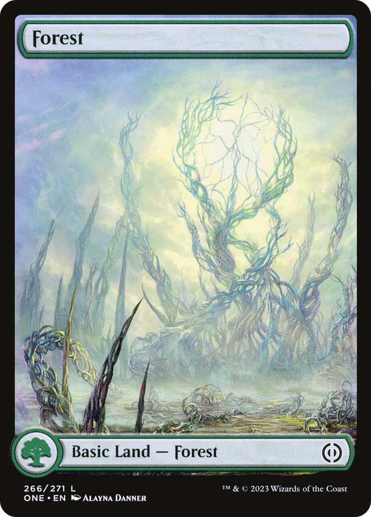 Forest (266) (Full-Art) [Phyrexia: All Will Be One] | The Gaming-Verse