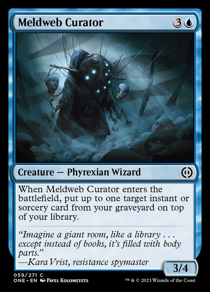 Meldweb Curator [Phyrexia: All Will Be One] | The Gaming-Verse