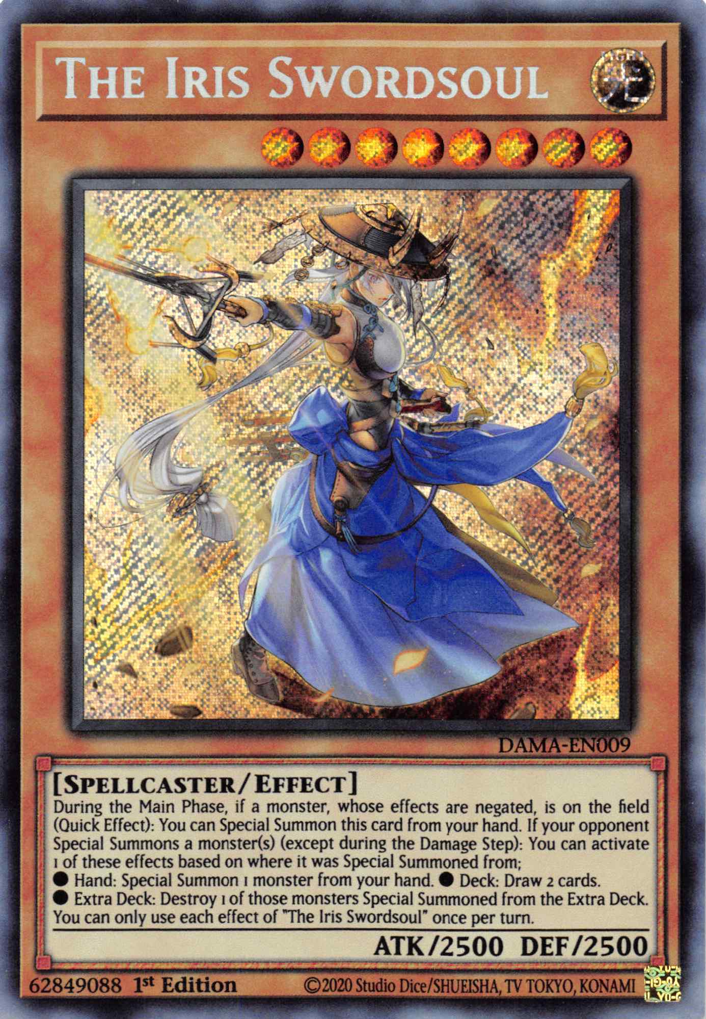 The Iris Swordsoul [DAMA-EN009] Secret Rare | The Gaming-Verse