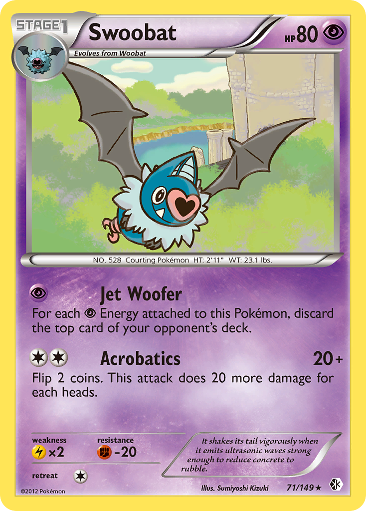 Swoobat (71/149) [Black & White: Boundaries Crossed] | The Gaming-Verse