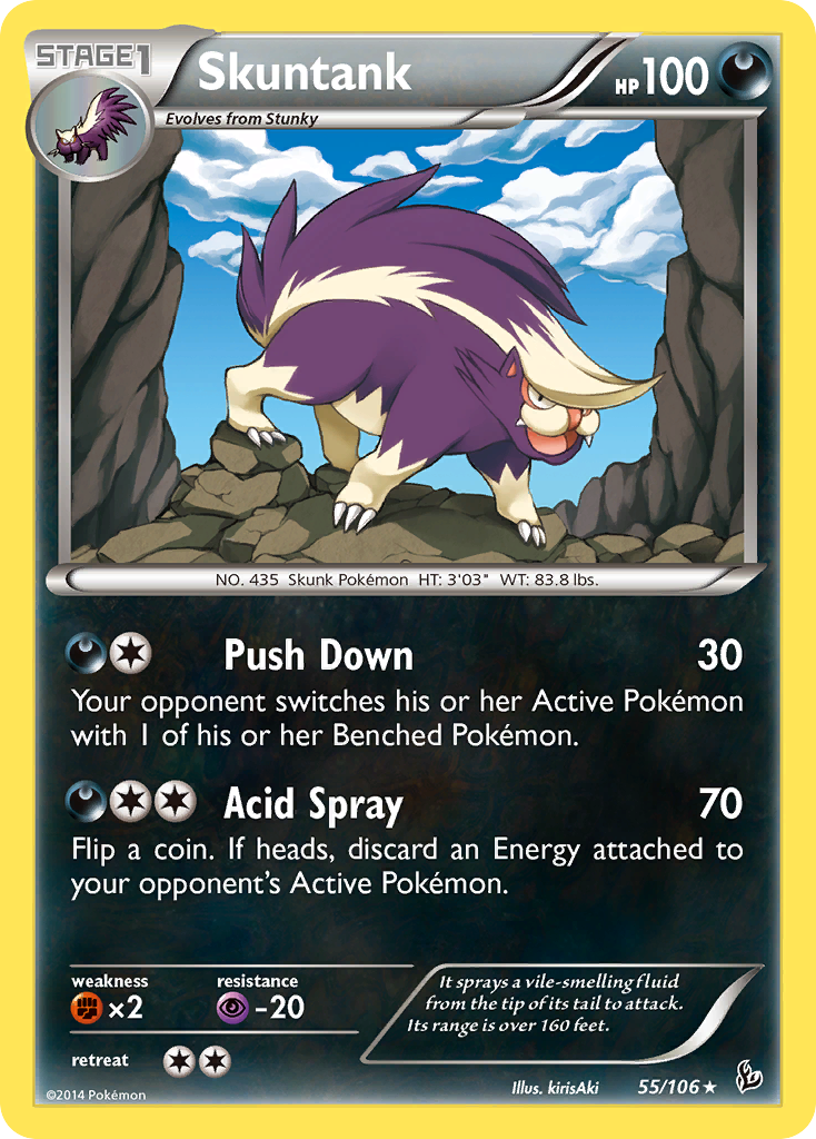 Skuntank (55/106) [XY: Flashfire] | The Gaming-Verse