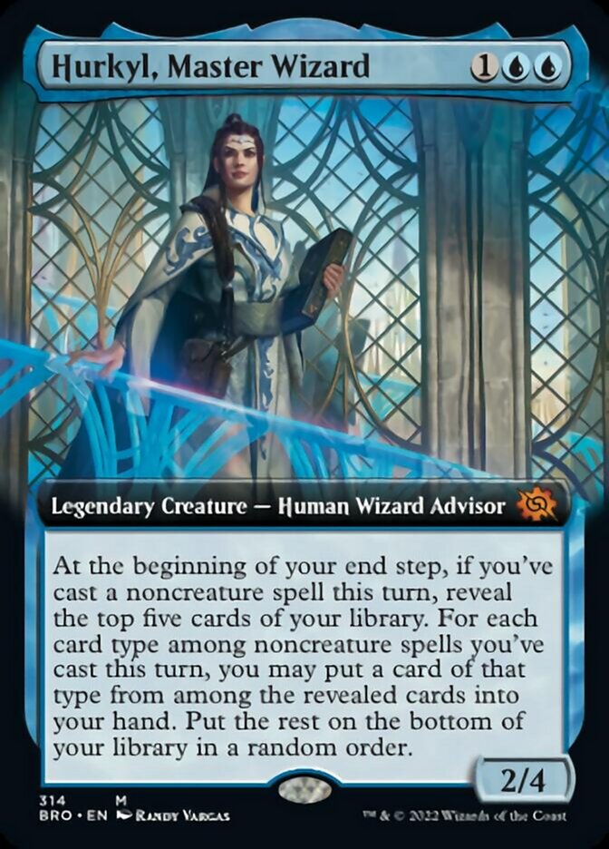 Hurkyl, Master Wizard (Extended Art) [The Brothers' War] | The Gaming-Verse