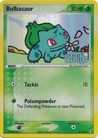 Bulbasaur (45/100) (Stamped) [EX: Crystal Guardians] | The Gaming-Verse