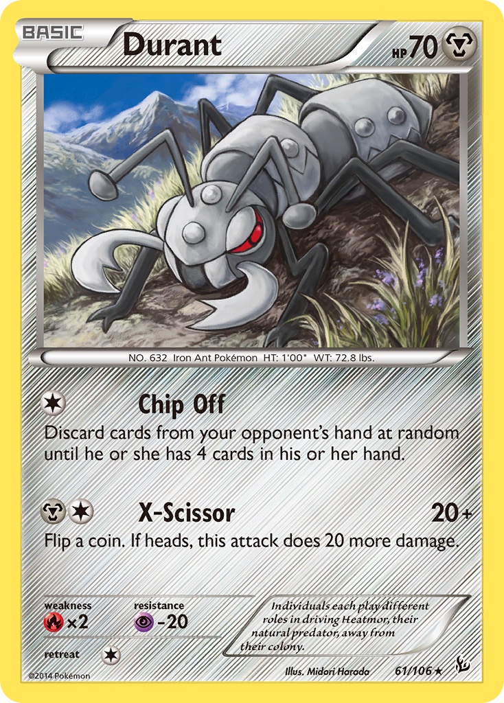 Durant (61/106) [XY: Flashfire] | The Gaming-Verse