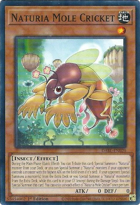 Naturia Mole Cricket [DABL-EN020] Common | The Gaming-Verse