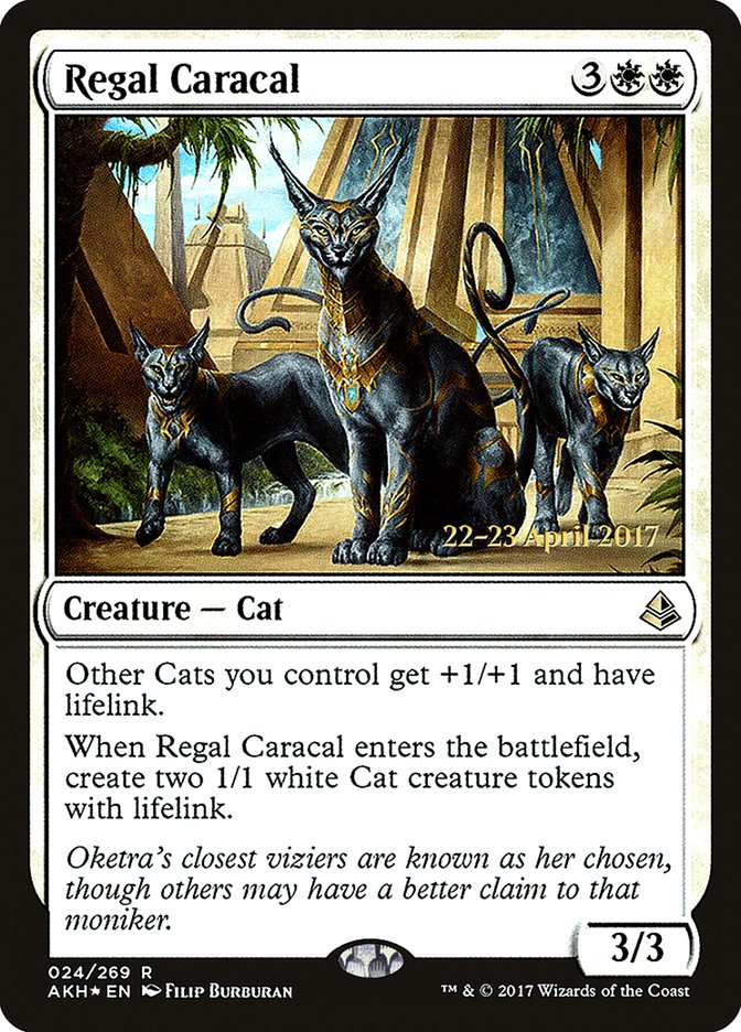 Regal Caracal  (Prerelease) [Amonkhet Prerelease Promos] | The Gaming-Verse