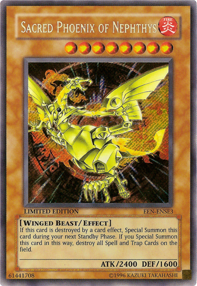 Sacred Phoenix of Nephthys [EEN-ENSE3] Secret Rare | The Gaming-Verse