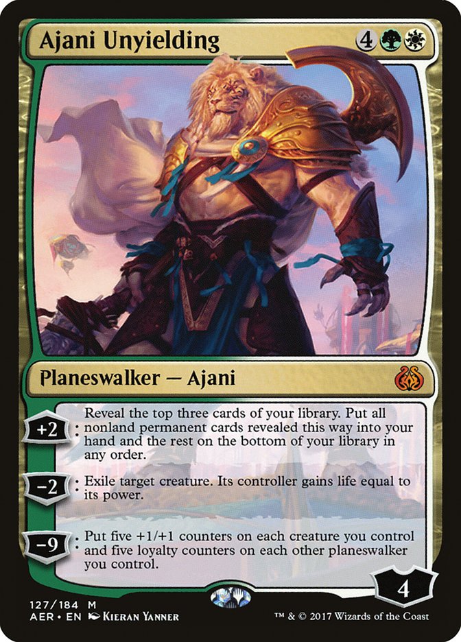 Ajani Unyielding [Aether Revolt] | The Gaming-Verse