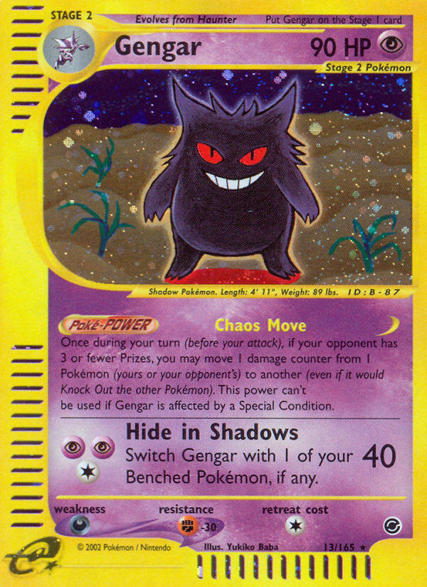 Gengar (13/165) [Expedition: Base Set] | The Gaming-Verse