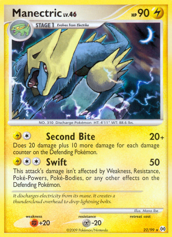 Manectric (22/99) [Platinum: Arceus] | The Gaming-Verse