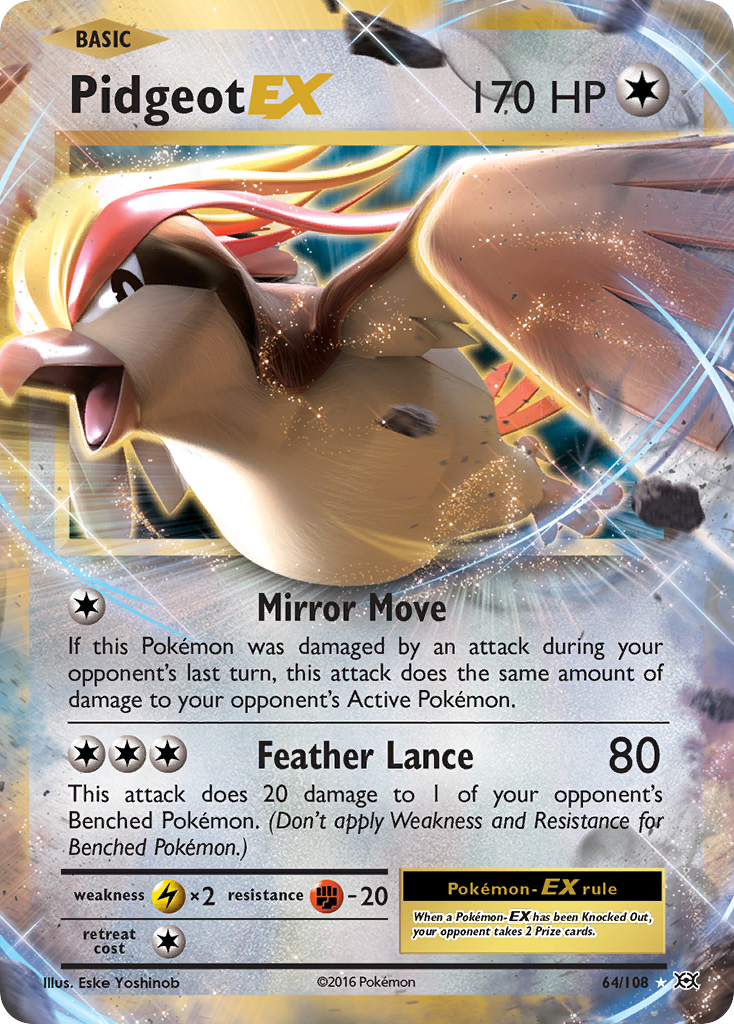 Pidgeot EX (64/108) [XY: Evolutions] | The Gaming-Verse