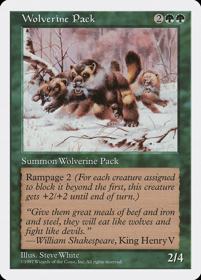 Wolverine Pack [Fifth Edition] | The Gaming-Verse