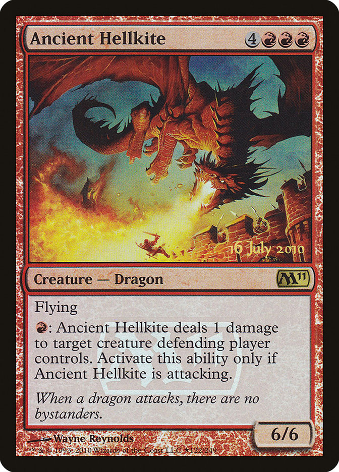 Ancient Hellkite [Magic 2011 Prerelease Promos] | The Gaming-Verse