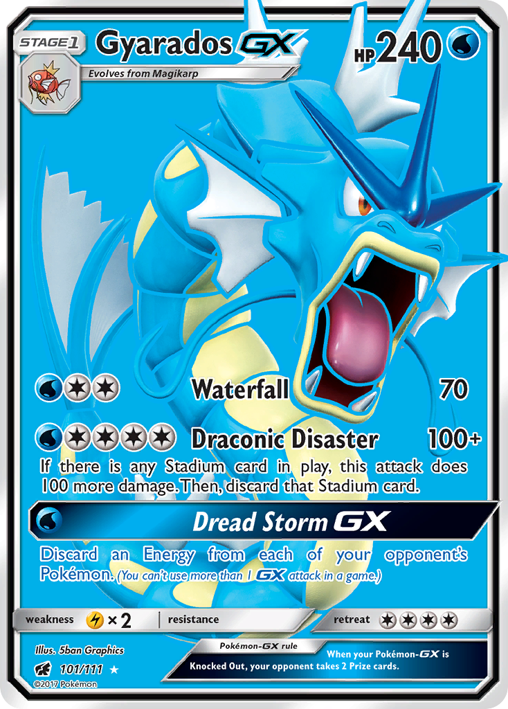 Gyarados GX (101/111) [Sun & Moon: Crimson Invasion] | The Gaming-Verse