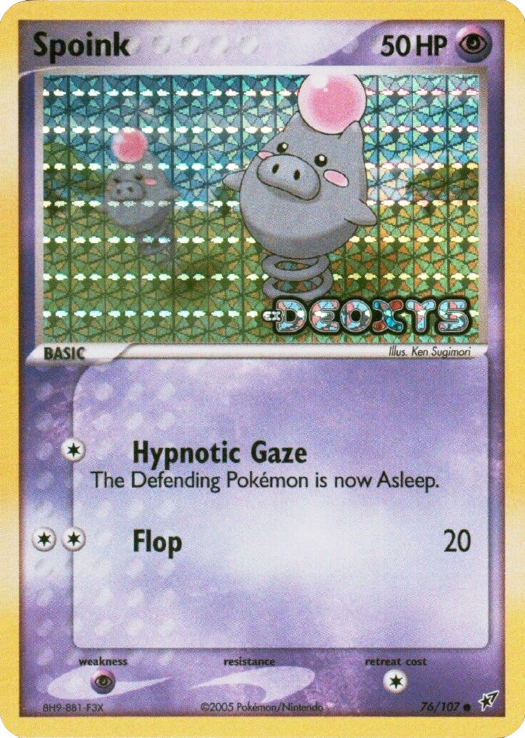 Spoink (76/107) (Stamped) [EX: Deoxys] | The Gaming-Verse