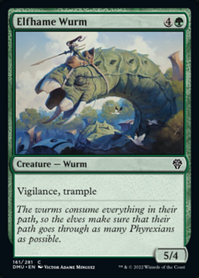 Elfhame Wurm [Dominaria United] | The Gaming-Verse