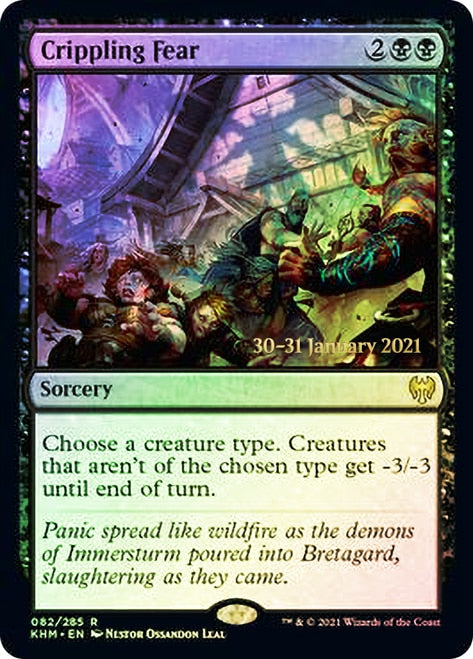 Crippling Fear  [Kaldheim Prerelease Promos] | The Gaming-Verse