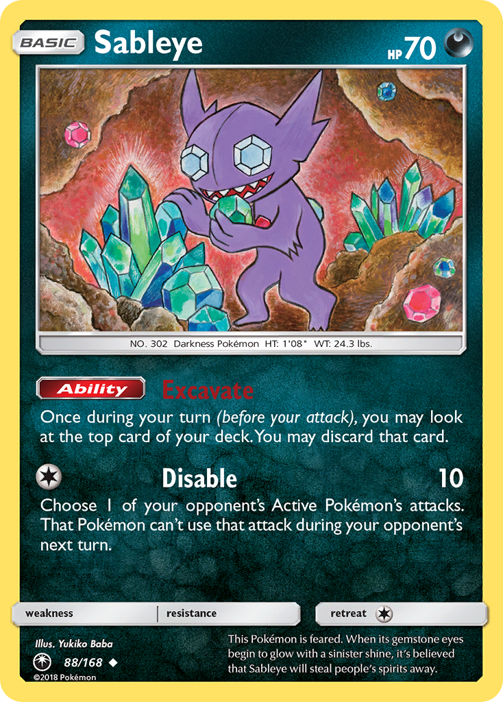 Sableye (88/168) [Sun & Moon: Celestial Storm] | The Gaming-Verse