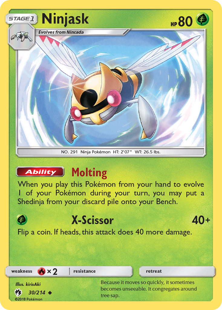 Ninjask (30/214) [Sun & Moon: Lost Thunder] | The Gaming-Verse