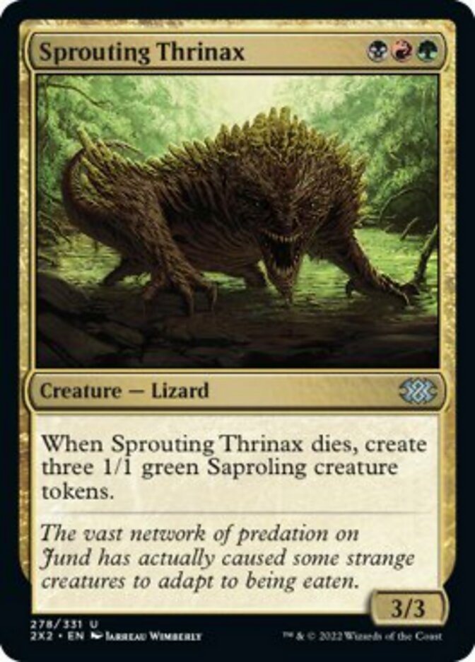 Sprouting Thrinax [Double Masters 2022] | The Gaming-Verse