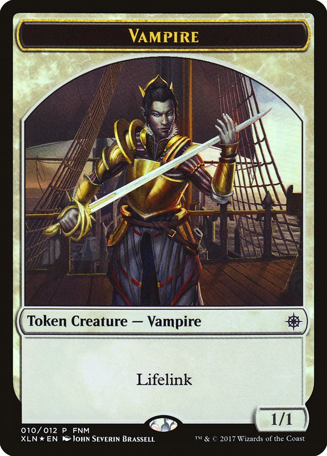 Vampire // Treasure (010) Token [Friday Night Magic 2017] | The Gaming-Verse