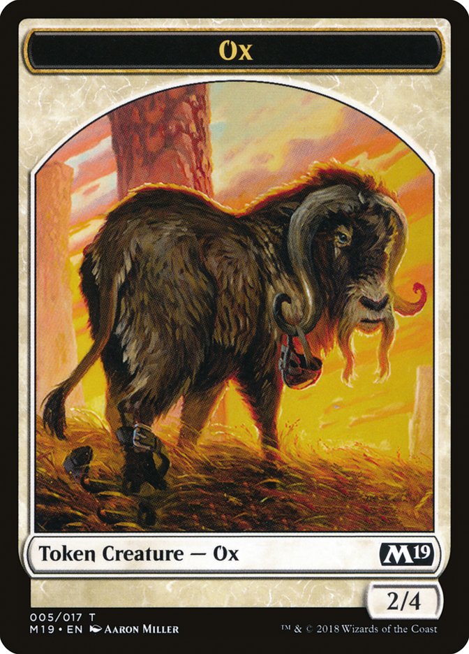 Ox [Core Set 2019 Tokens] | The Gaming-Verse