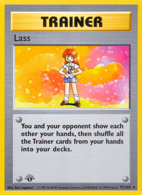 Lass (75/102) (Shadowless) [Base Set 1st Edition] | The Gaming-Verse