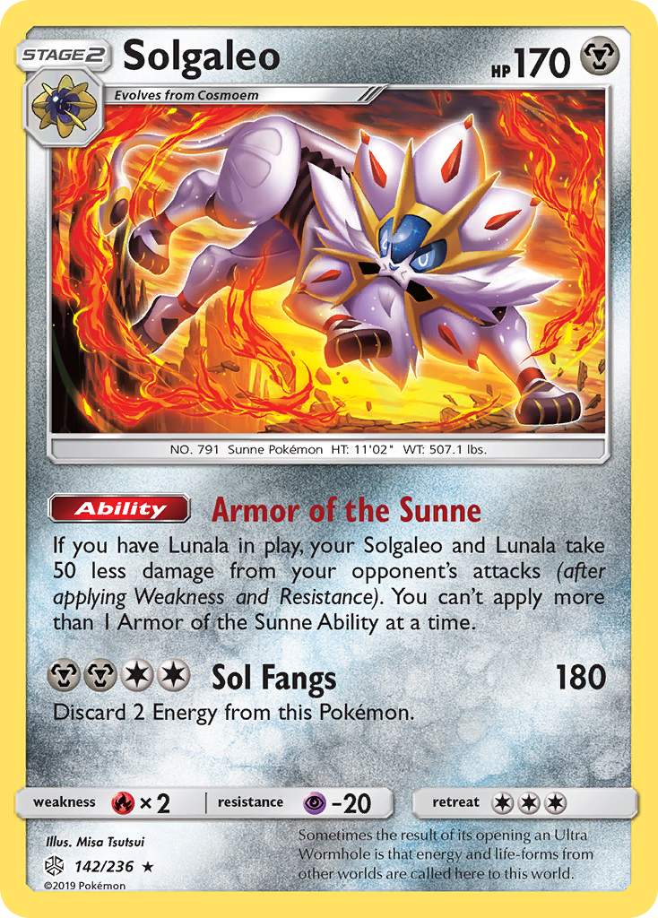 Solgaleo (142/236) [Sun & Moon: Cosmic Eclipse] | The Gaming-Verse