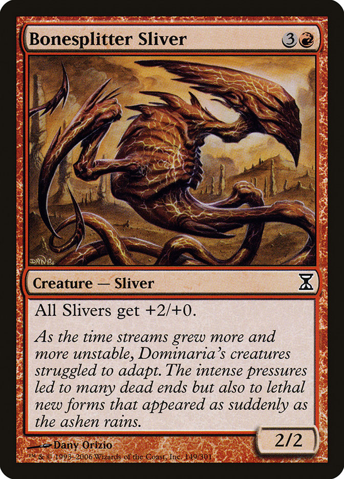 Bonesplitter Sliver [Time Spiral] | The Gaming-Verse