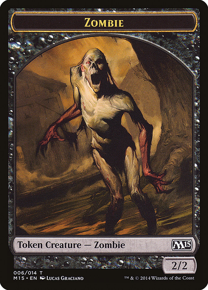 Zombie [Magic 2015 Tokens] | The Gaming-Verse