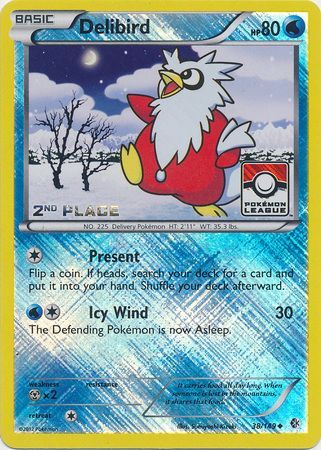 Delibird (38/149) (League Promo 2nd Place) [Black & White: Boundaries Crossed] | The Gaming-Verse