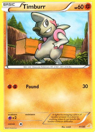 Timburr (11/30) [Black & White: Trainer Kit - Excadrill] | The Gaming-Verse