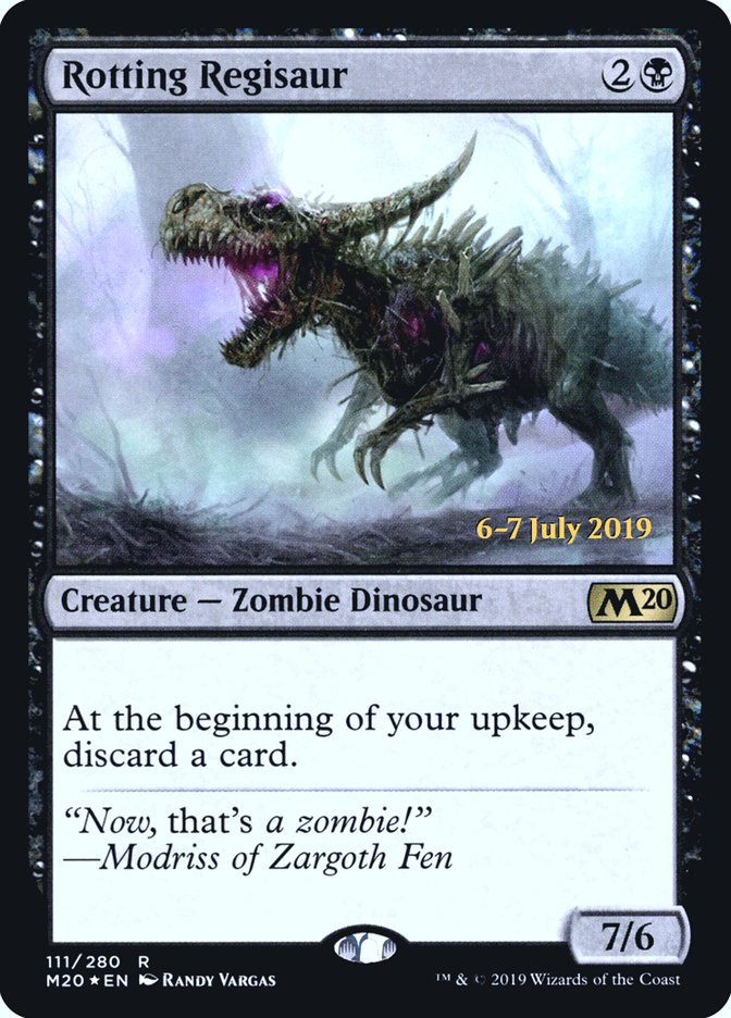 Rotting Regisaur  [Core Set 2020 Prerelease Promos] | The Gaming-Verse