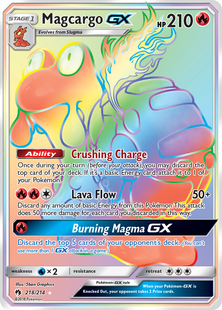 Magcargo GX (218/214) [Sun & Moon: Lost Thunder] | The Gaming-Verse