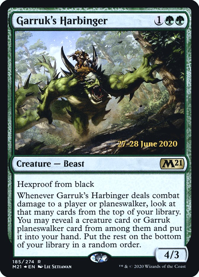 Garruk's Harbinger  [Core Set 2021 Prerelease Promos] | The Gaming-Verse