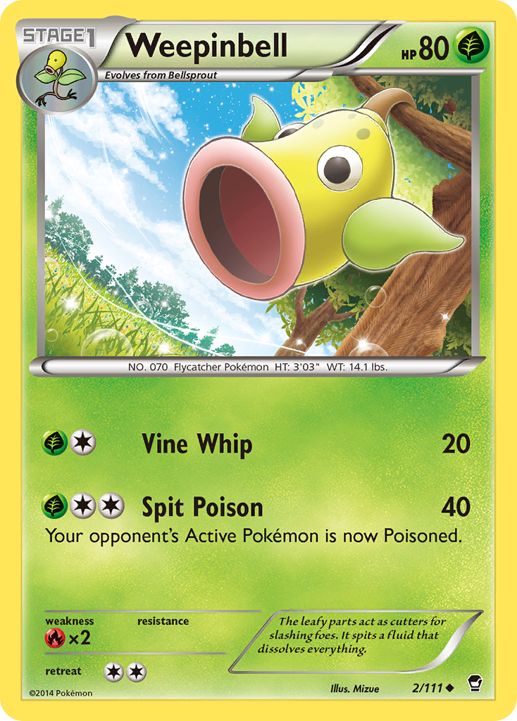 Weepinbell (2/111) [XY: Furious Fists] | The Gaming-Verse