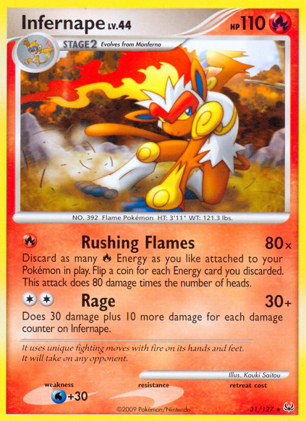 Infernape (31/127) [Platinum: Base Set] | The Gaming-Verse